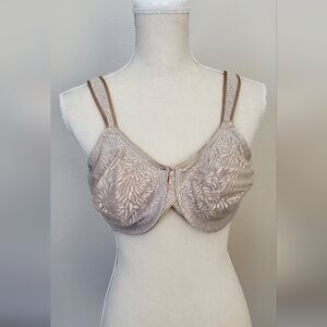 Wacoal 42C Beige Patterned Bra